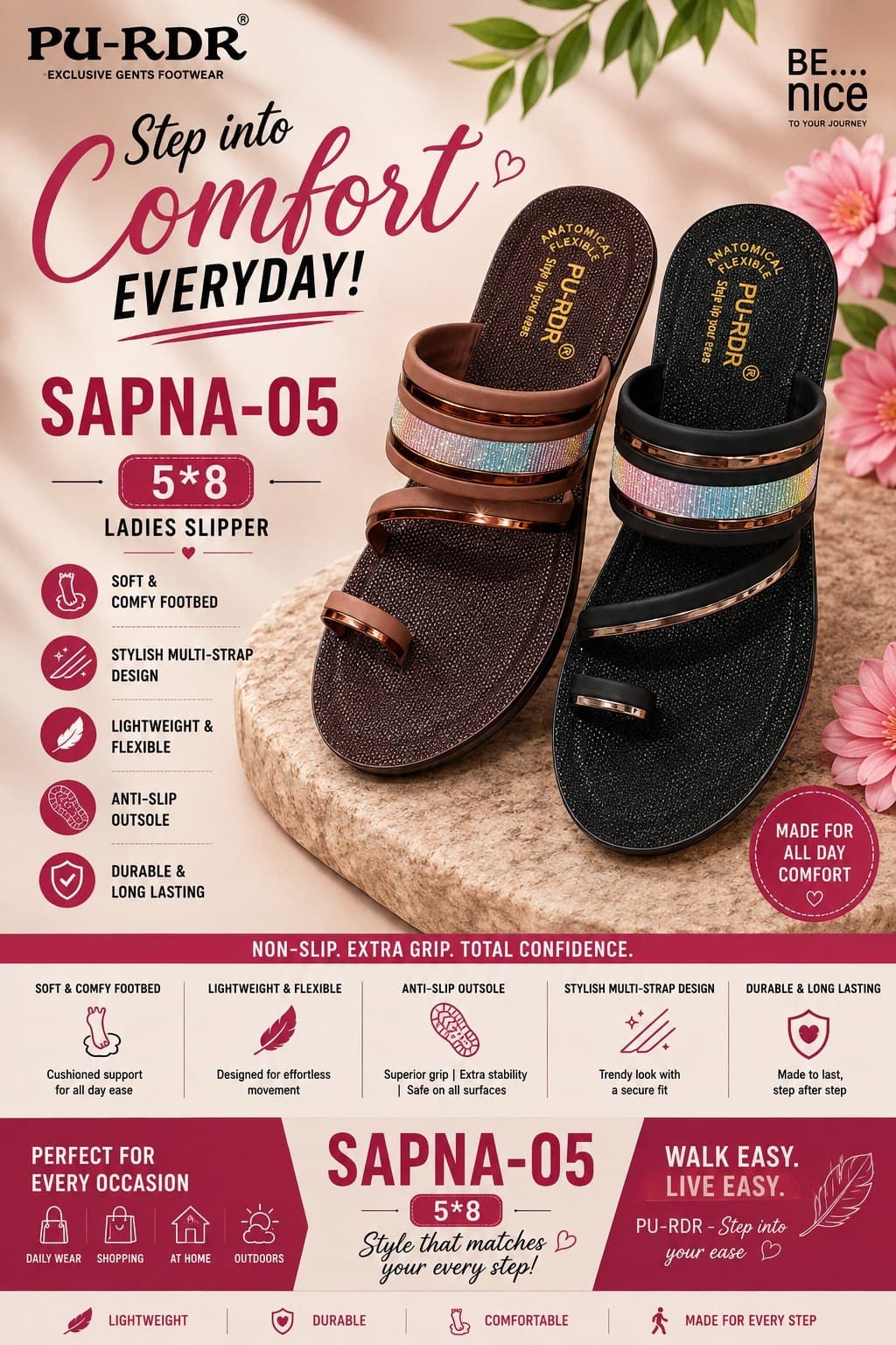 Sapna-05 — Ladies slipper